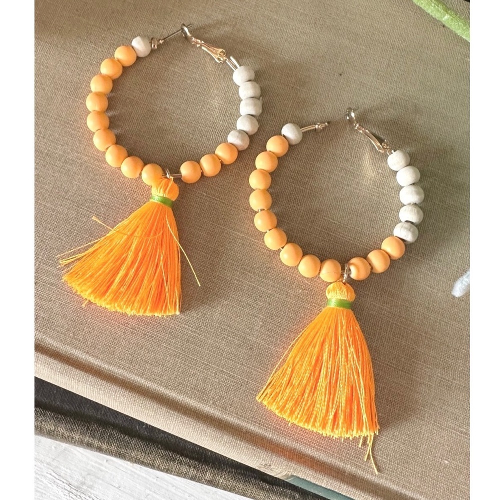 Neon Orange hoops